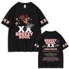 Rapper Chris Brown T Shirts Breezy Bowl XX Tour 2025 Double Sided Print Tshirt Unisex Women Hip Hop Fashion Oversized Streetwear