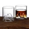 High Borosilicate Transparent Mountain Viewing Glass Tibetan Mountain Glass Whiskey Glass Home Creative Bar Cup