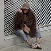 Autumn and winter new versatile imitation fur top fashionable large lapel fur coat women's fur coat