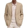European American Spring Autumn Men's Long-sleeved Lapel Fake Pocket Casual Blazer