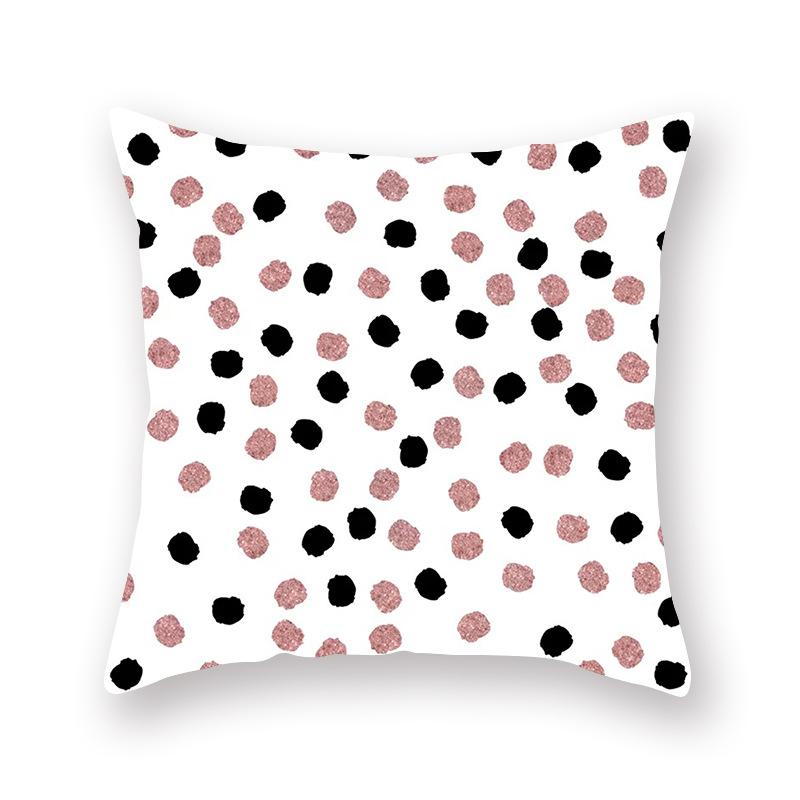 Nordic Pink Geometric Printing Pattern Cushion Cover Home Living Room Sofa Decorative Pillow Pillow Cover