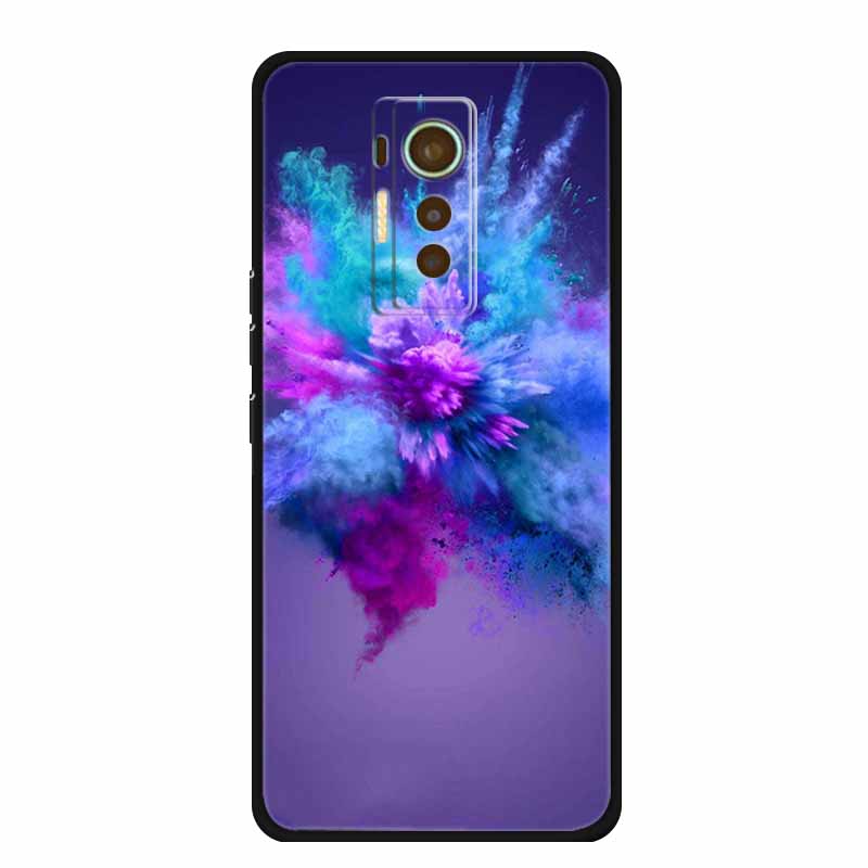 For Tecno Phantom X 2021 Case Animals TPU Silicone Soft Phone Cover Cases for PhantomX 2021 AC8 Protective Shockproof Wolf Shell