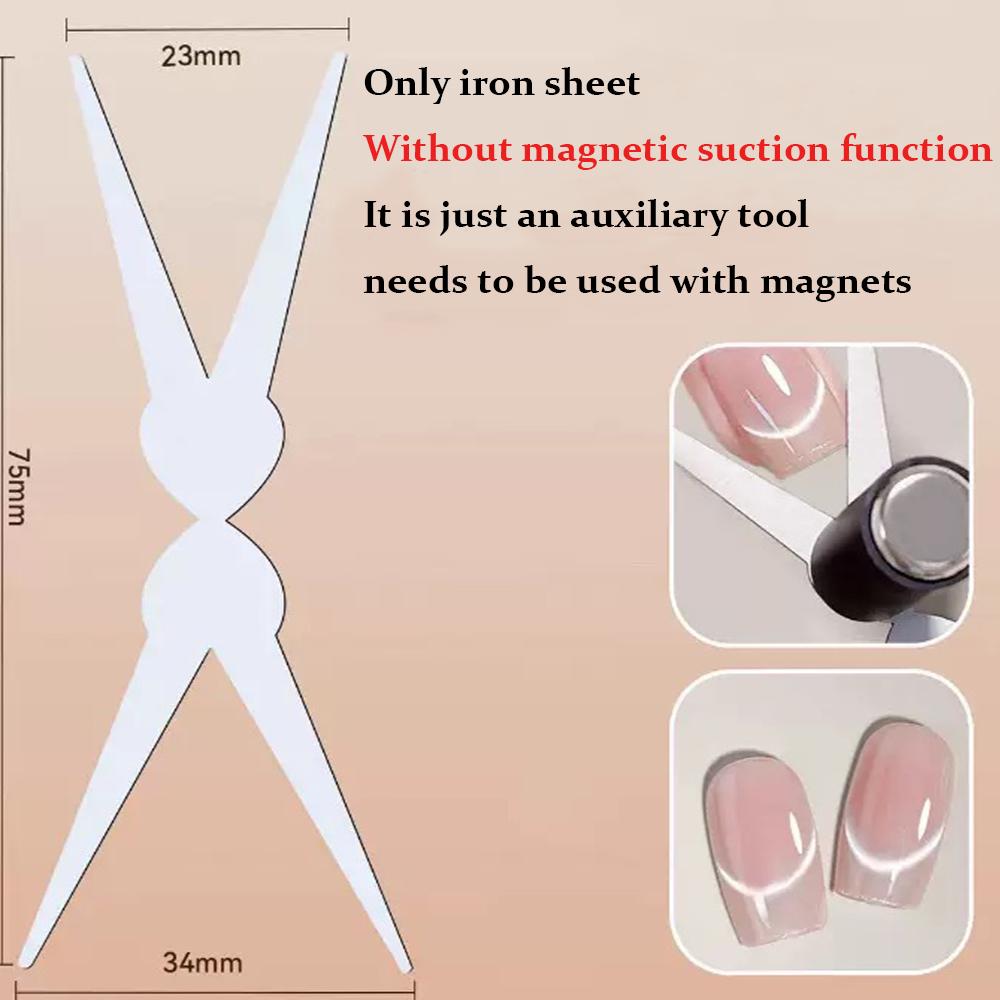 1Pcs Double Head Steel Ball Cat Eye Nail Magnet Stick 3D Glass Bead French Effects Cylindrical Strong Magnetic Pen Manicure Tool