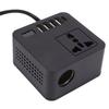 Car Power Inverter 300W Peak with 4 USB 1 Type C Charging Ports LED Voltage Display Car Plug Adapter for Most Vehicle