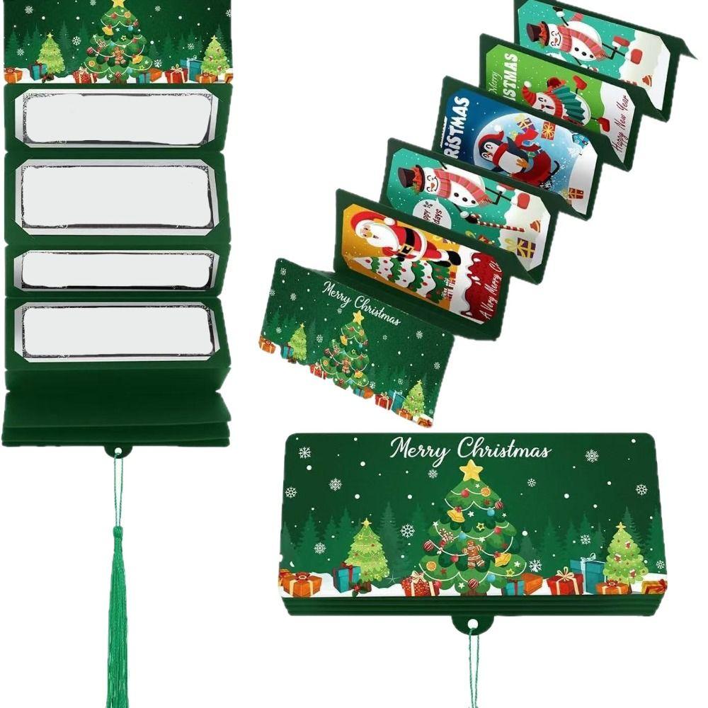 Santa Claus Folding Card Envelope 10Card Positions Christmas Decorations  Party Gifts