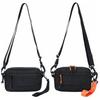 Casual Square Nylon Crossbody Bag Lightweight Adjustable Single Shoulder Bag Solid Color Korean Style Messenger Bag Travel
