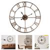 Distinctive Antique Rust Wall Clock With Silent Movement 40cm Diameter Metal Clocks