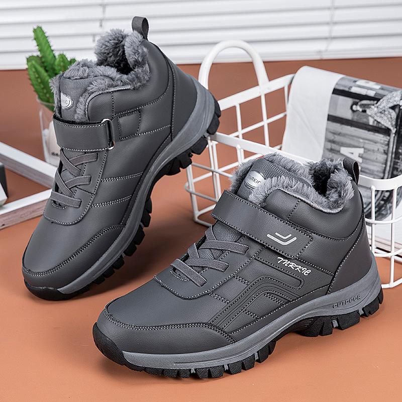 Large size 48 elderly cotton shoes men's 47 velvet and cotton mother walking shoes middle-aged and elderly non-slip warm snow boots
