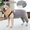 Dog Recovery Suit for Hid Leg, Soft Stretchy Pants for Hip Thigh Wound Protective Sleeves to Prevent Licking (Grey, XL(Reference Weight 13-22 lbs))