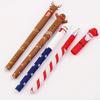 4 Types of Christmas-Themed Erasable Gel Pens Featuring Designs of Santa Claus, Snowmen Reindeer Gingerbread Erasable Pens