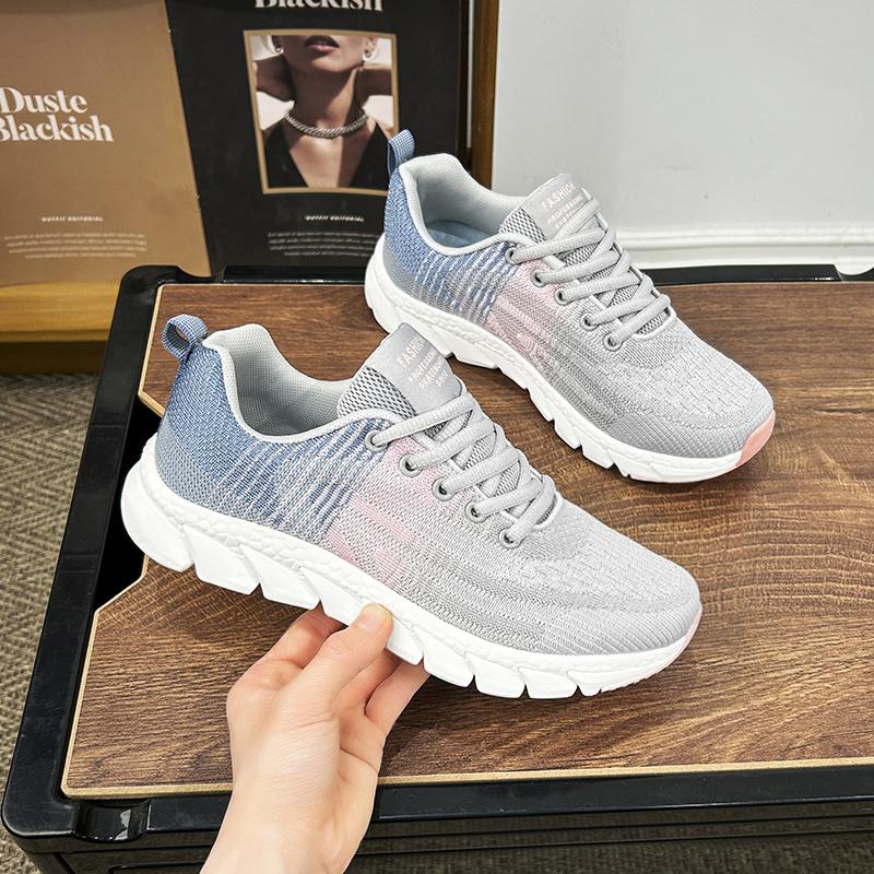 Fashion Womens Running Shoes 2025 Mesh Casual Sneakers Lace Up Lightweight Walking Breathable Outdoor Sports Running Shoes Woman