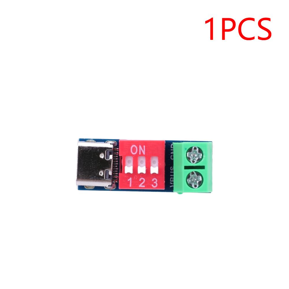PD Fast Charging Test Board 5-20V Adjustable Charging Test Module High Speed USB Type-C Voltage Connetor Power Supply Accesories