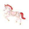 Enamel Horse Brooch Rhinestones Inlaid Horse Lapel Pin Retro Horse Brooch Pin Men Women Outfit Accessory for Clothes Hats Bags Scarves