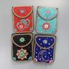 Women's Small Crossbody Cell Phone Bag Boho-Style Colorful Beaded Purse Wallet with Handmade Patterns Lightweight Cell Phone Shoulder Bag for Women