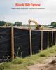 Silt Fence Fabric Roll, 0.91 x 152.4 m Erosion Control Fencing, Industrial Grade Tough Polypropylene Fabrics for Sediment Retention, Temporary Fabric