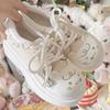 House cute soft girl canvas shoes women soft cute comfortable ins wind lolita potter college single shoes women lolita