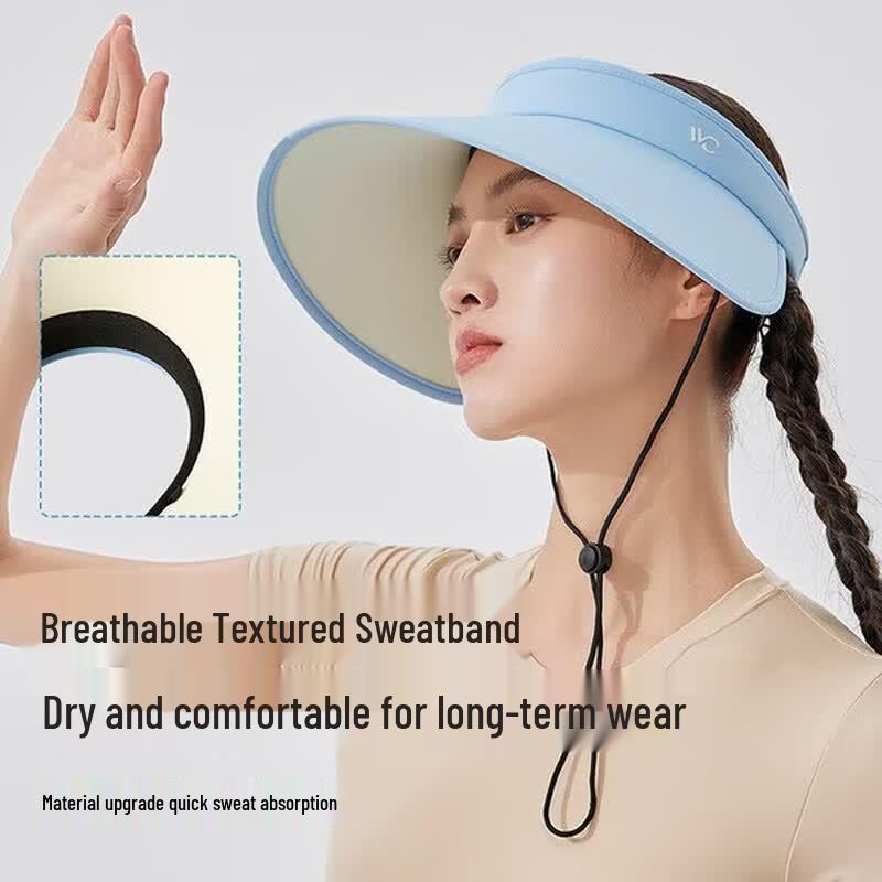 VVC Women's Wide-Brim UV Protection Visor Sun Hat