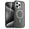 For Apple 16Pro Max Hard Transparent Glitter Magnetic Phone Case Anti-fall for Apple 15 Phone Case