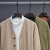 Men's Plus Size V-Neck Knit Cardigan - Autumn Business Casual Top