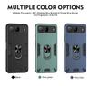 KEYSION Shockproof Armor Case for Infinix Hot 60i 5G Soft Silicone+PC Metal Ring Stand Phone Back Cover for Infinix Hot 60i 5G