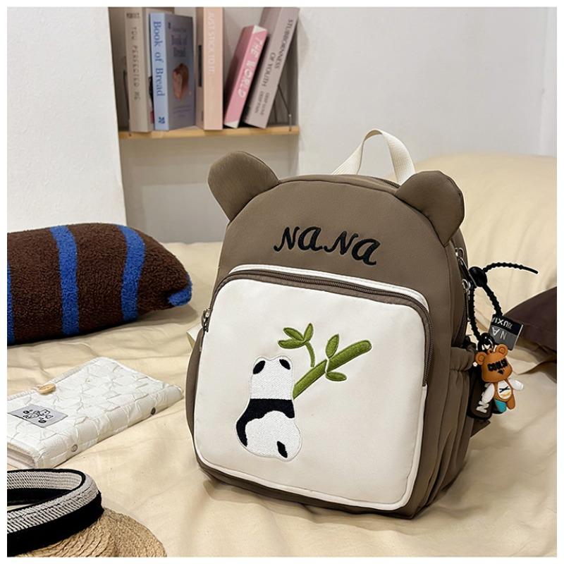 The new schoolbag is high-value, fresh, sweet and cute, red panda backpack, kindergarten level 1-3 large-capacity backpack.