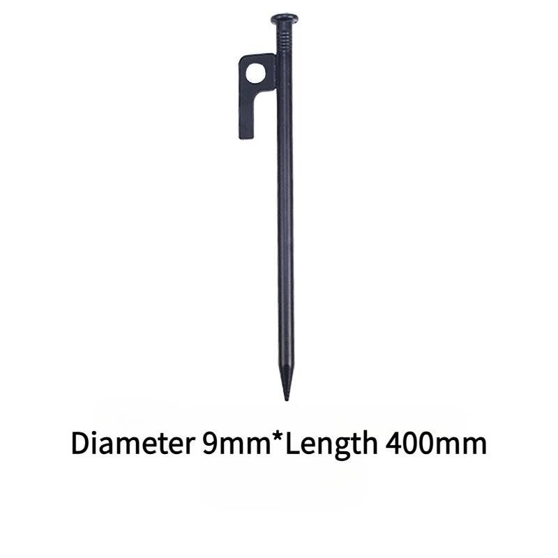 

Удлиненные колышки для палаток на открытом воздухе, аксессуары для кемпинга с брезентовыми палатками, фиксированные стальные колышки для земли, колышки для пляжного кемпинга Black 40