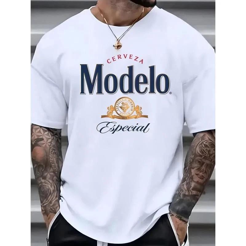 100% Cotton Modelo Men S Premium Cotton T-Shirt Casual Crew Neck Short Sleeve Unisex T-Shirt XL