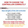 36V-48V 350W/500W Borstlös DC-motor Hastighetsregulator Ersättning för Elcykel E-cykel Scooter