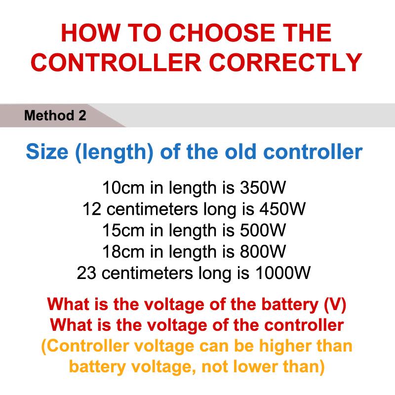 36V-48V 350W/500W Borstlös DC-motor Hastighetsregulator Ersättning för Elcykel E-cykel Scooter