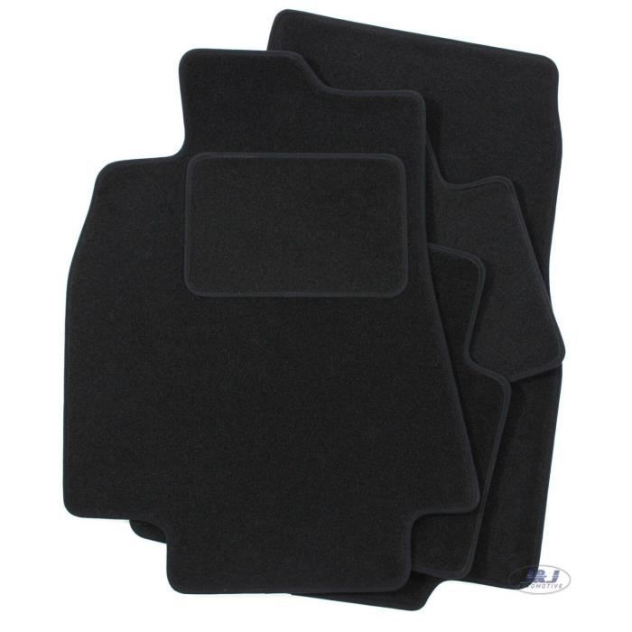 Tapis De Sol Noir Velours - J&amp;J AUTOMOTIVE - Mercedes A Classe W169 - Sur Mesure - Antidérapant - Imperméable