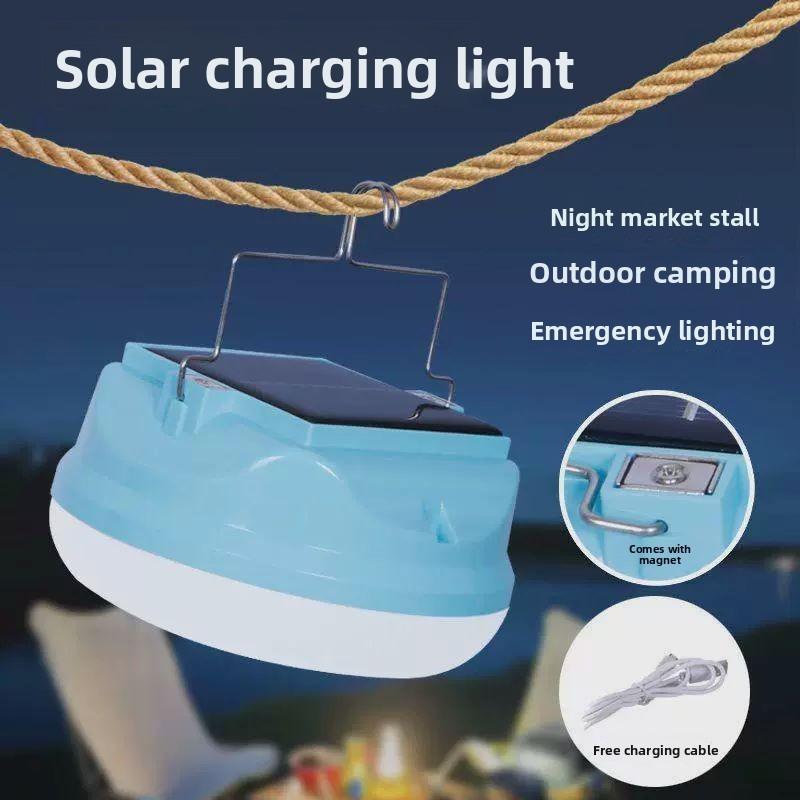 Charging Light Bulb Solar Bread Light Magnet Adsorption Hook Camping Tent Light Portable Handheld Light Emergency Light