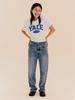 Yale Two-Tone Arch Short Sleeve T-Shirt White