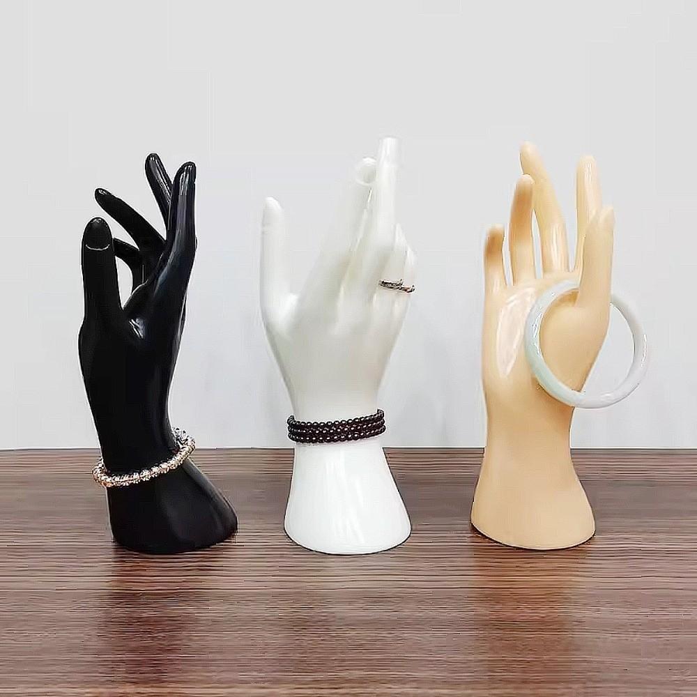 Supporto Display Braccialetto Orologio Bianco/Nero Manichino Mano in Plastica Nuova Mano Modello Display Gioielli