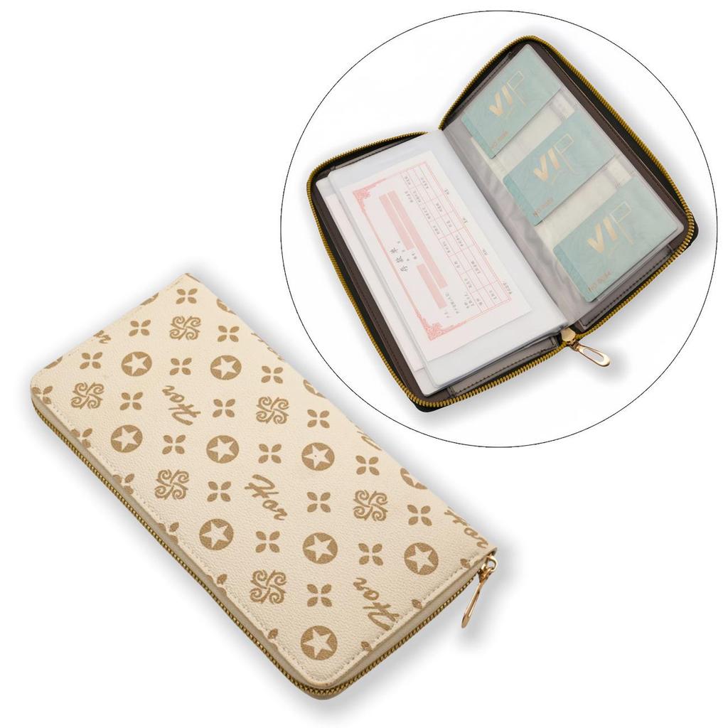 Passbook & Check Storage Album - Large Capacity Card Holder & Document Sleeve