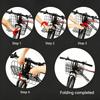 Bike Basket, Heavy-Duty Metal Wire Bicycle Basket with Hooks, Quick Install, Rust-Resistant, Large Capacity for Grocery Shopping Pets Daily Commuting
