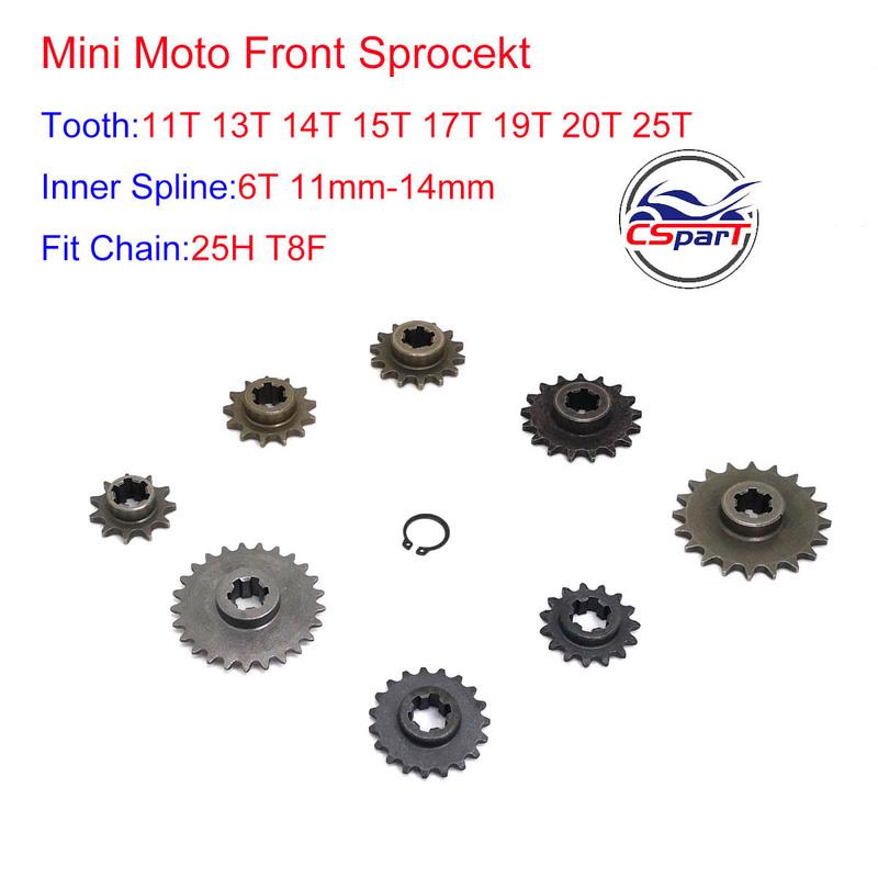 11 13 14 15 17 19 20 25 Tooth 25H T8F Transmission Gear Box For 33cc 43cc 49cc 52cc Ty Rod II Go Kart Quad Scooter XTreme