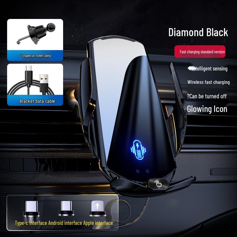 Magic Clip Q11 Wireless Magnetic Car Phone Holder with Charging & Navigation Support
