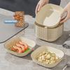 8 pezzi Piatto di plastica Vassoio Piatto da frutta e dessert Piatto per contorni domestico Piatto per insalata di verdure Ciotola per pasticceria Set di posate