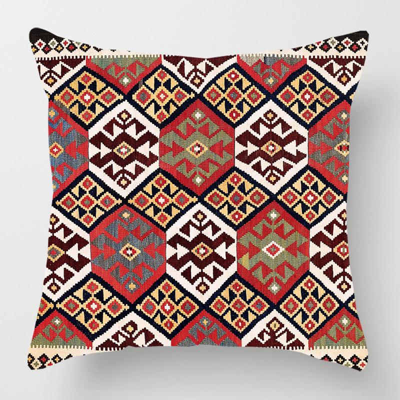 Ethnic Persian Rug Print Pillow Cover Hot Boho Decor Geometric Throw Pillow Sofa Sofa Home Decor