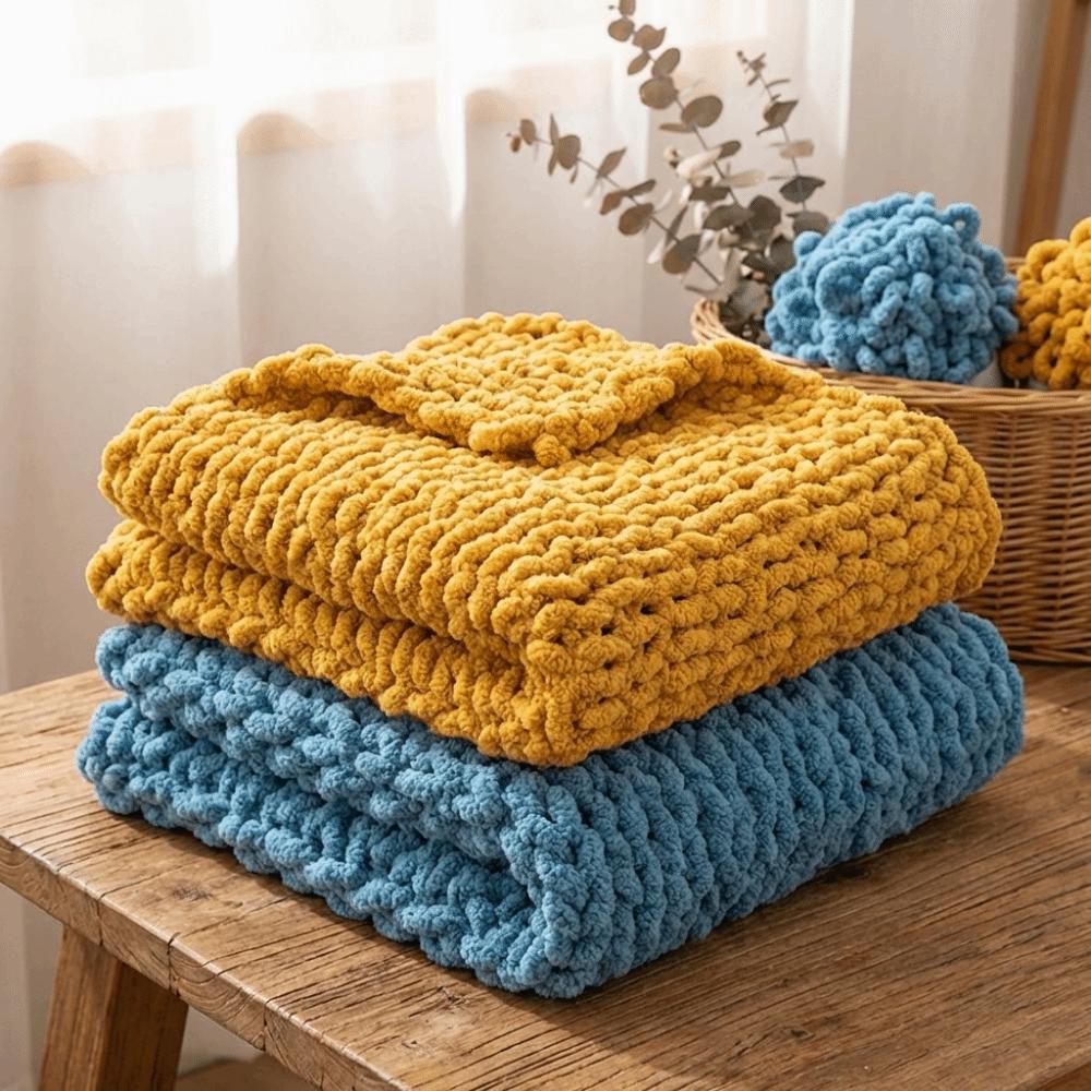 Hand Woven Finger Circle Yarn 100g/Roll Chunky Yarn Hand Knitting Yarn Crochet Projects