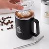 Double-Wall Insulated Coffee Mug 304 Stainless Steel Water Cup Portable Sealed Anti Scalding Drinking Cup  Drinkware
