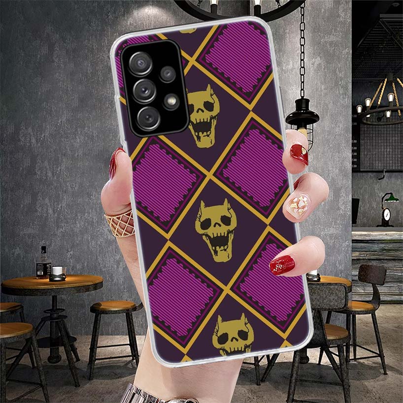 

Чехол для телефона JoJo Killer Queen для Samsung Galaxy A12 A22 A32 A52 A72 A02S A51 A50S A71 A70 A31 A20S Note 20 Ultra S10 A10S Samsung A52S 5G