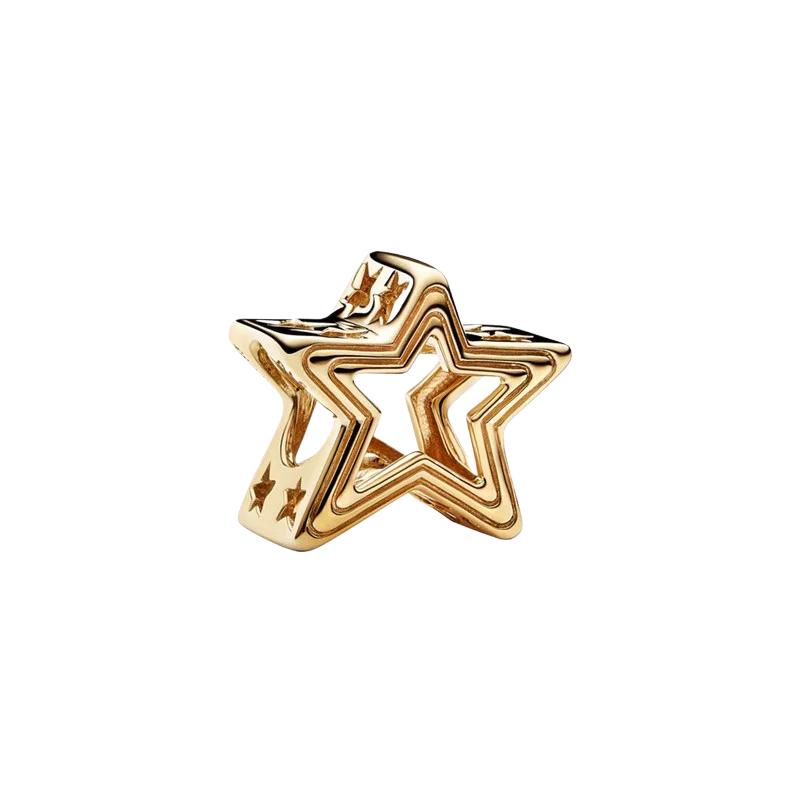 Original Copper Colorful Star Heart Infinite Symbol Bead Charms For Diy Bracelet Necklace Women Gift