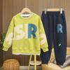 2024 Boys' Spring Trendy Two-Piece Sweatshirt with Letter Print