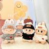 Fashion Doll Outfit Clothes For Labubu 17cm Doll Clothes Mini DIY Accessories Sweater Pant Set Idol Sitting Party Decor Girl Toy