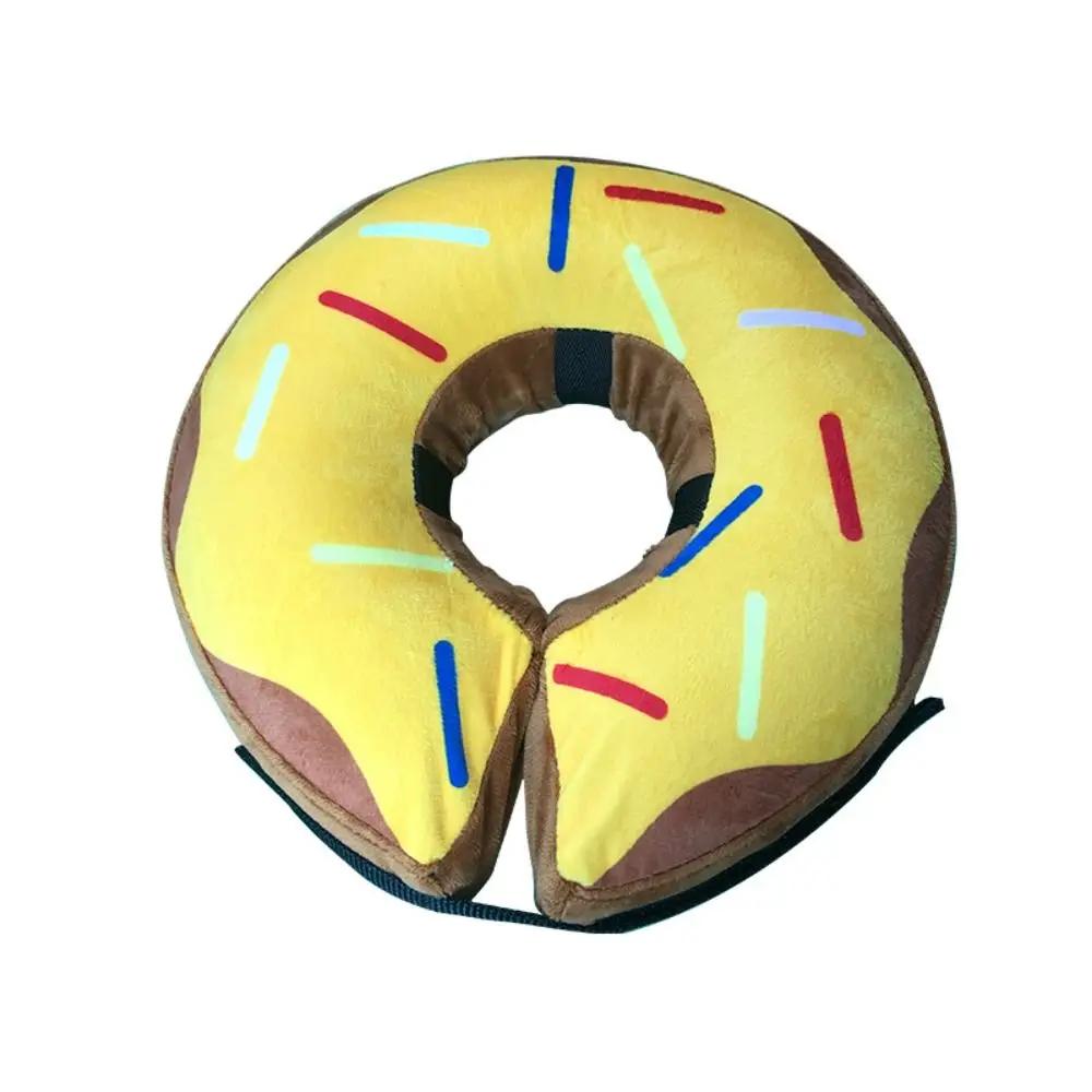 Protective Pet Recovery Cone Adjustable S/M/L/XL Elizabeth Cone Collar Printing Inflatable Dog Lick-proof Collar Cat Supplies