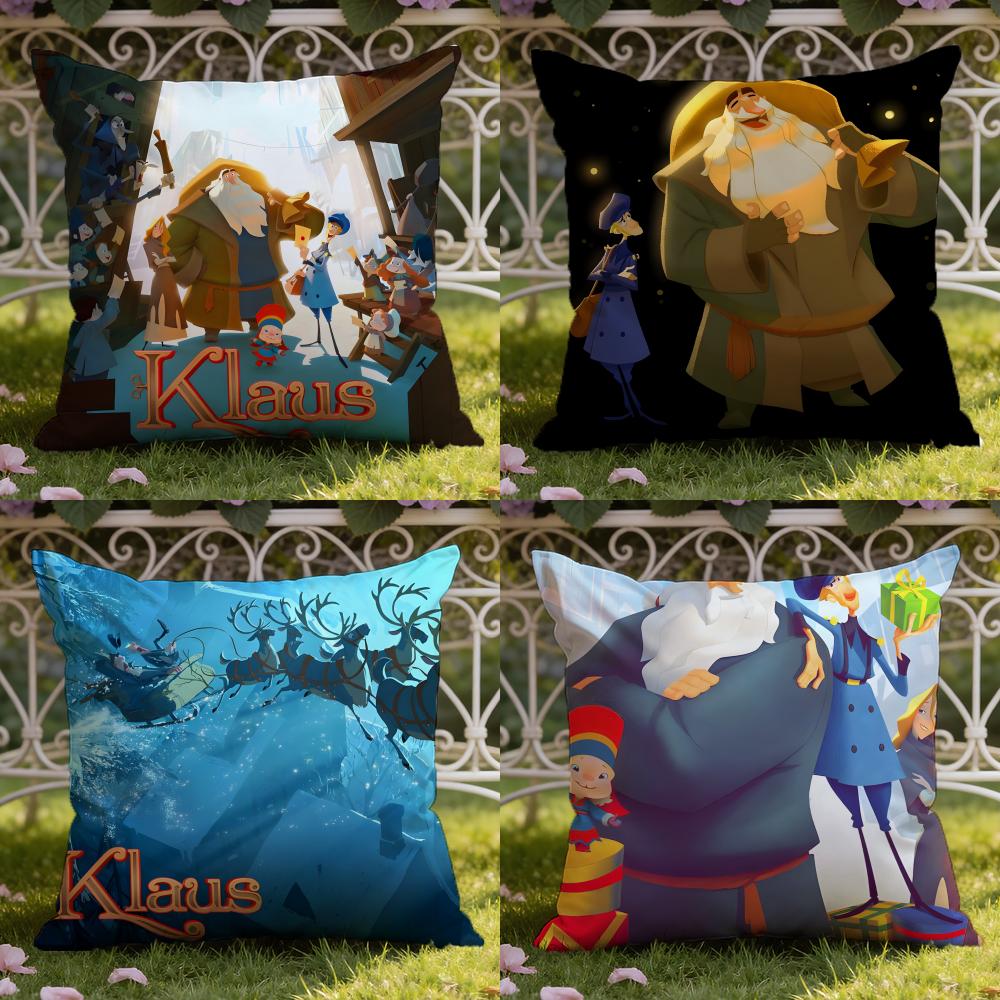 K-Klaus Film Cushion Cover Home & Car Dual-Scene Pillow Cover: Reversible for Premium Comfort