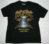 AC/DC BACK IN BLACK Hells Bell Tour 1980 Rock Band Black T-shirt New Unisex T-Shirt