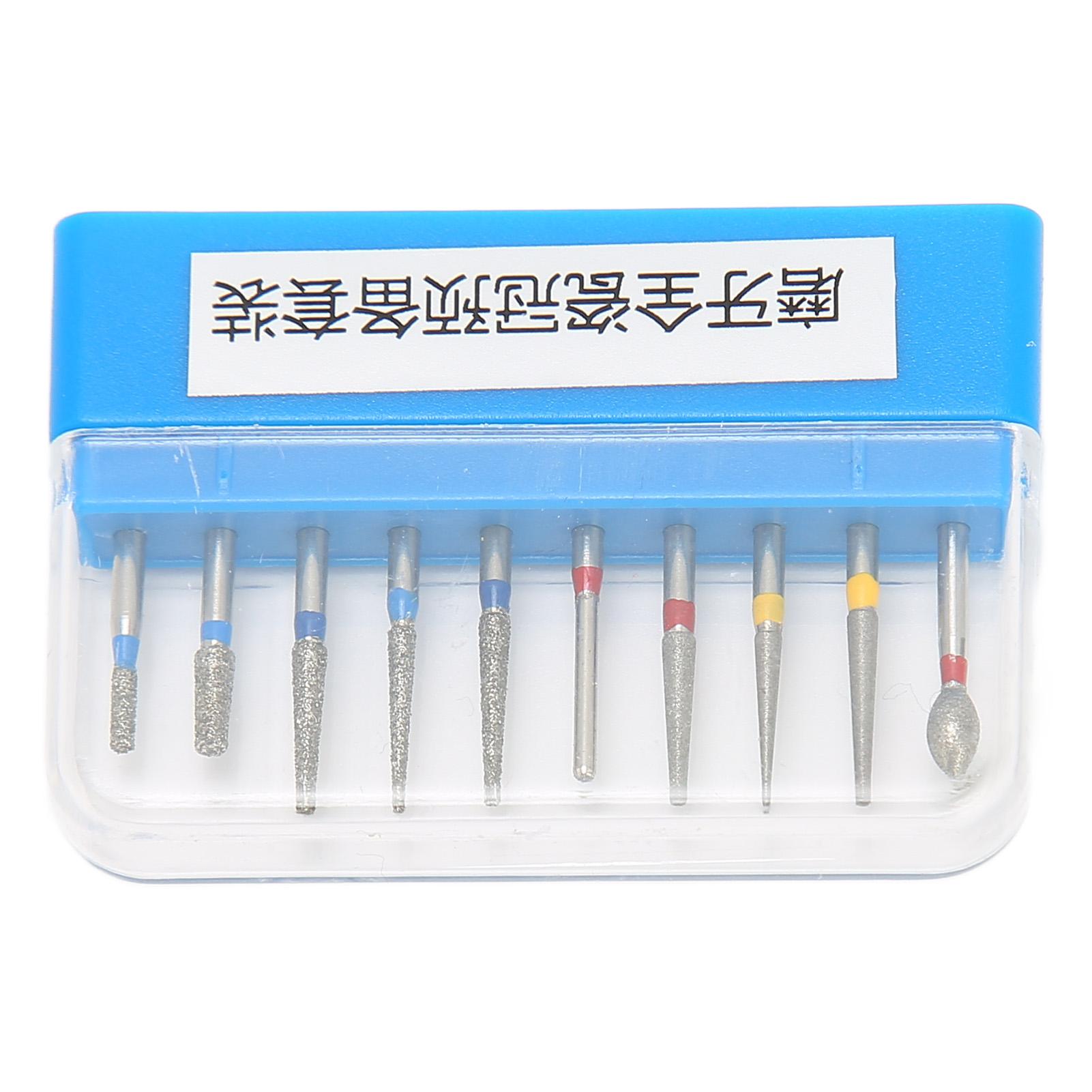 

10 шт. Стоматологические полировальные боры Бор Высокоскоростные из нержавеющей стали Стоматологические боры Набор боров для шлифовки