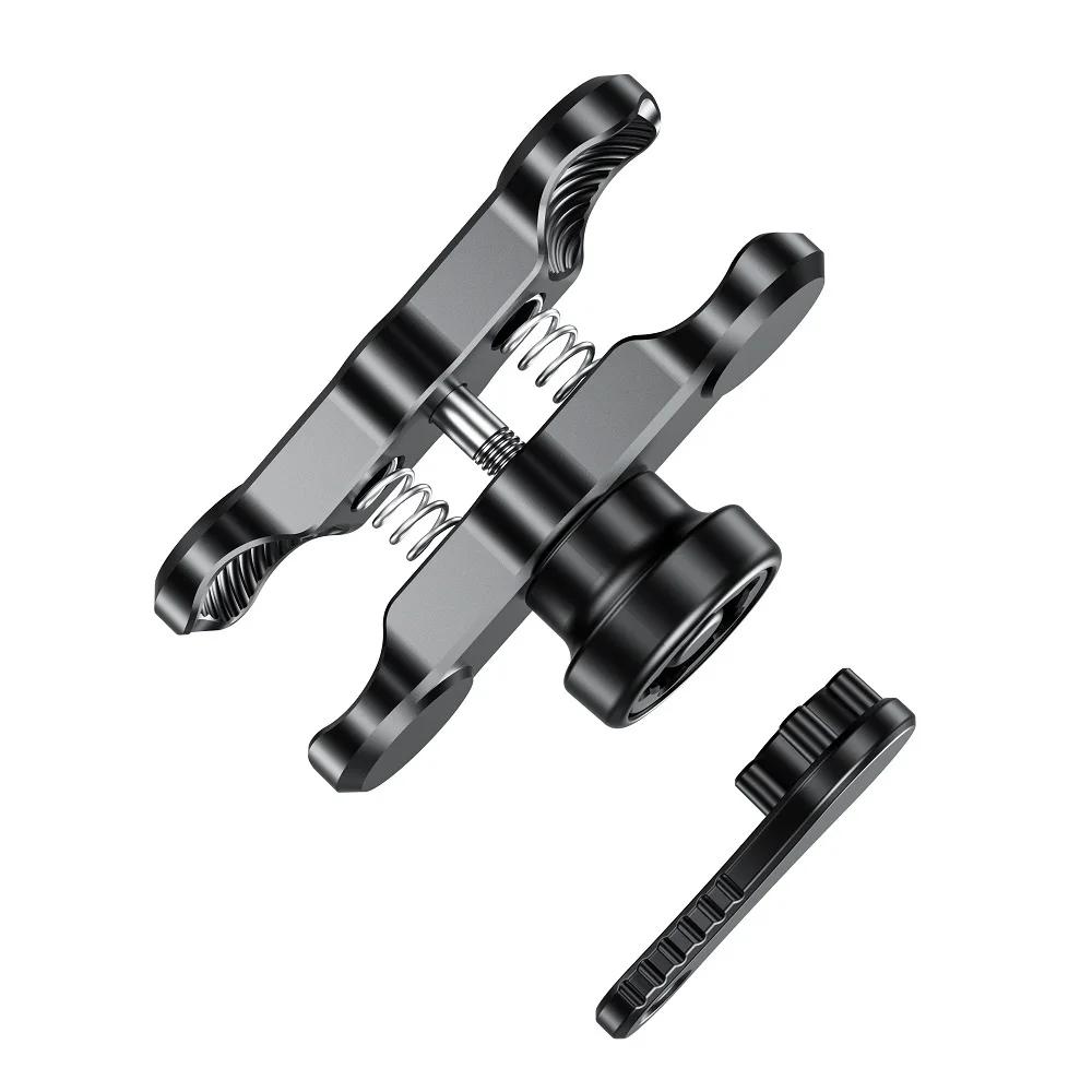 

6CM 9CM Anti-Theft Aluminum Alloy Double Socket Arm Compatible with Mounts 1 Ball Component Bike Motorcycle Phone Holder